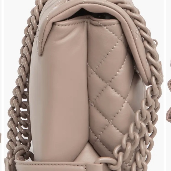 Quilted Beige Shoulder Bag